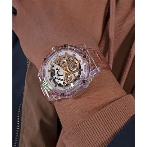 Guess Trend 48 mm Clear Dial Men Chronograph Watch- GW0806G4 – Only Watches