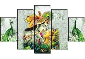 SAF paintings Set Of 5 Wall Painting With Frame For Home Decoration ...