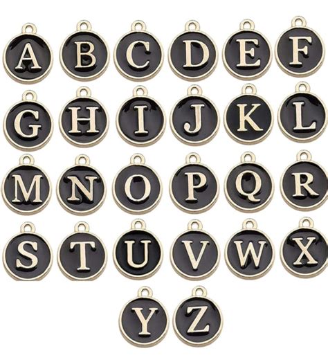 Black Alphabet Charm 1PC – Jo Handmade