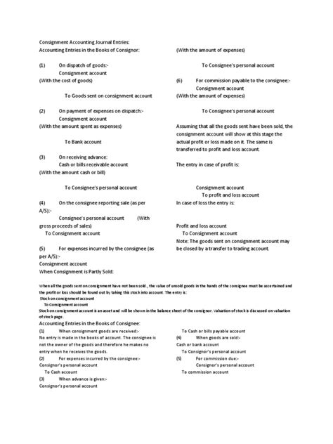 Image result for Consignment Journal Entry