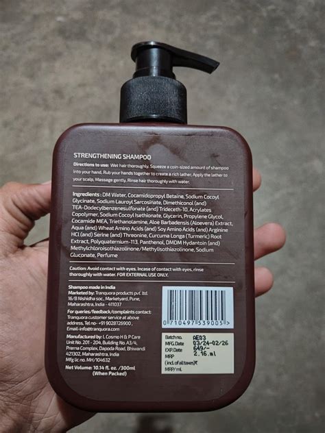 Strengthening Shampoo- Anti Hair fall, Frizz Control, Sulphate Free ...