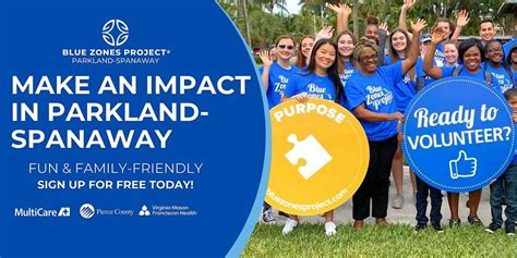 Make an Impact in Parkland-Spanaway with Blue Zones Project, Sprinker ...