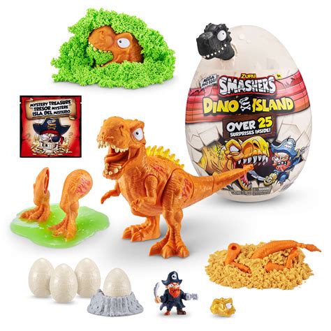 Smashers Dino Island Mega Egg T-Rex Toy by ZURU, Dinosaur Toys for Kids ...