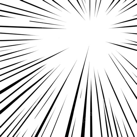 Speed Lines Comic PNG Image, Comic Abstract Black Sprint Speed Lines ...