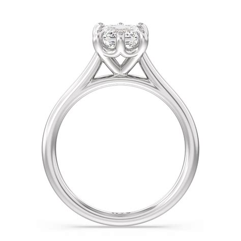 Six Prong Cathedral Basket Engagement Ring – WithClarity India