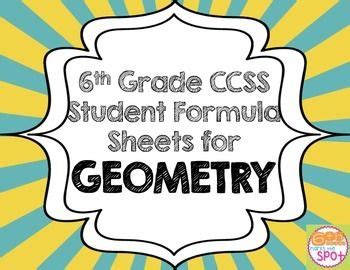 Image result for Basic Geometry Formulas6th Grade