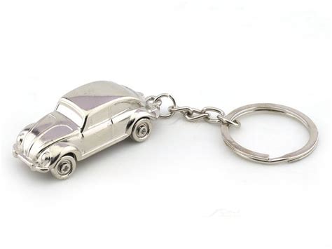 Beetle like design chrome metal keyring / keychain | Scale Arts India