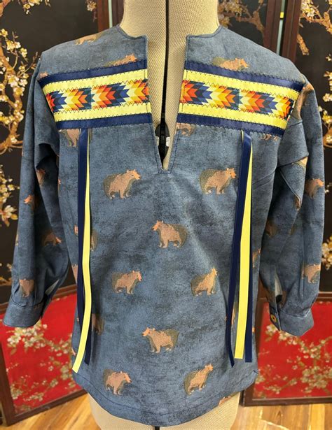 Indigenous Native American Boys or Girls Ribbon Shirt Regalia – 3 - Etsy