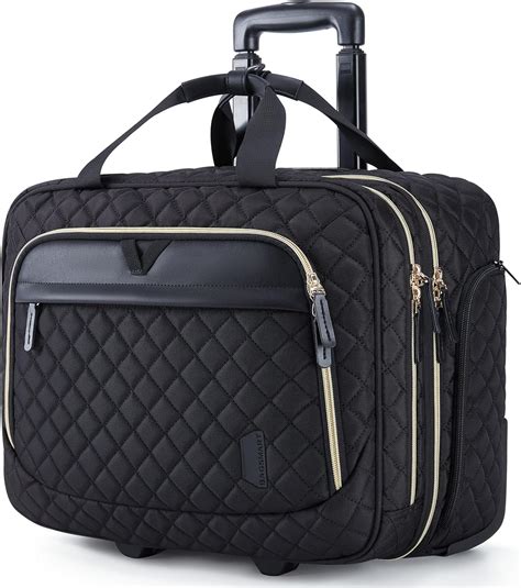 Buy BAGSMART 17.3 Inch Rolling Laptop Bag Women Men,Rolling Briefcase ...