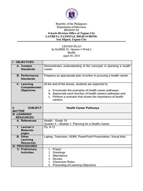 Image result for ProCare Learning Lesson Plan