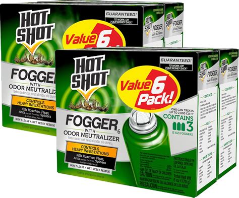 Amazon.com: Hot Shot Fogger With Odor Neutralizer, Kills Roaches, Ants ...