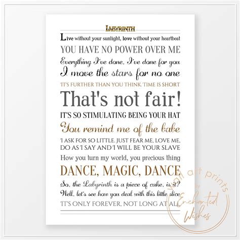 Top Labyrinth Quotes Labyrinth: 10 Most Quotable Lines From The