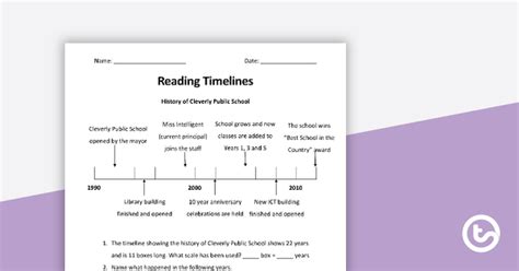 Timeline Worksheet 的图像结果