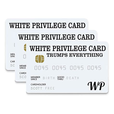 Hodget-wins White Privilege Card Trump White Privilege Card Sticker ...