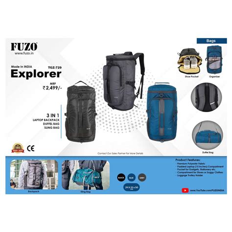 FUZO - EXPLORER TGZ-729 — Mudramart Corporate Giftings