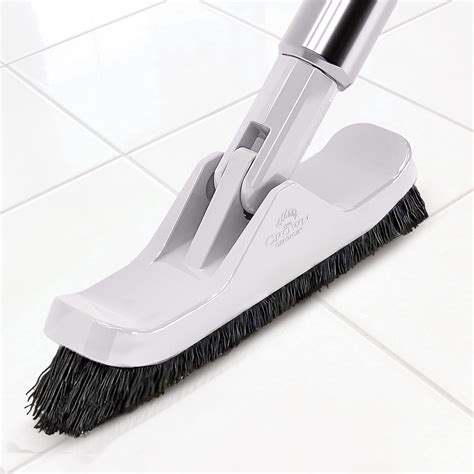 Grout Brush with Long Handle - Heavy Duty Cleaner & Grout Scrubber Tool ...