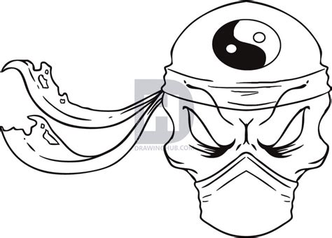 Ninja Mask Drawing at PaintingValley.com | Explore collection of Ninja Mask Drawing