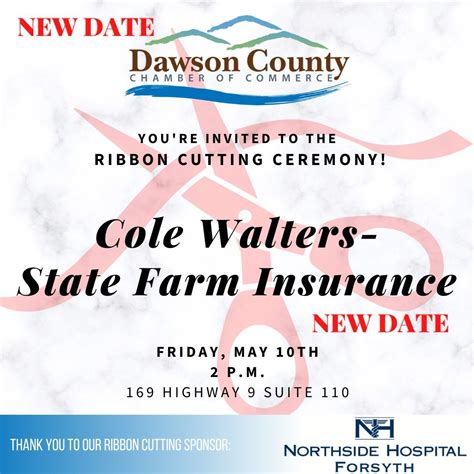 Ribbon Cutting with Cole Walters-State Farm Insurance, 169 Highway 9 ...