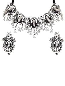 KRELIN Afghani Oxidised German Silver Jewellery Stylish Antique Ganesh ...