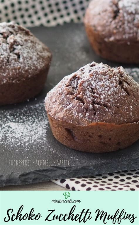 Zucchini Schoko Muffins (zuckerfrei) ⋆ Miss Broccoli