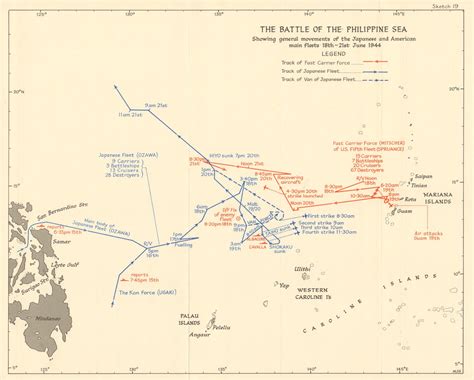 Battle of the Philippine Sea 18-21 June 1944. World War 2 Pacific 1961 ...