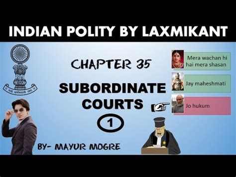 Subordinate Courts - 1 Video Lecture - Laxmikanth for Indian Polity ...