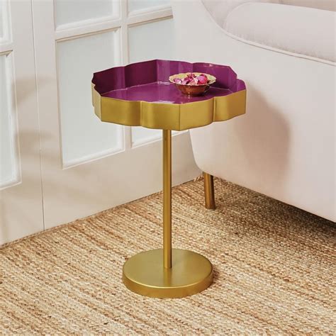 Buy Maya Mudra Metal Urli Accent Table - Gold from Home Centre at just ...