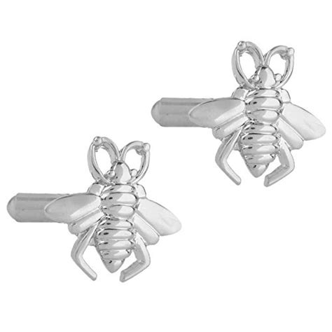 Buy TRIPIN Cufflinks For Men Silver Bee Fly Symbol Design For Office ...
