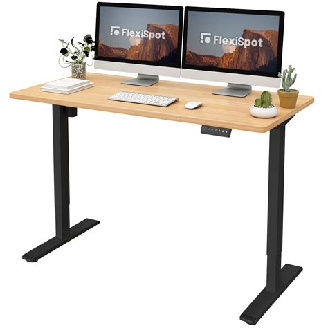 Buy FLEXISPOT 55 x 28 Home Office Height Adjustable Standing Desk Maple ...
