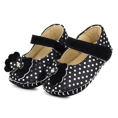 Neska Moda 0 To 6 Months Baby Girls Synthetic Leather/Rexine Polka Dot ...
