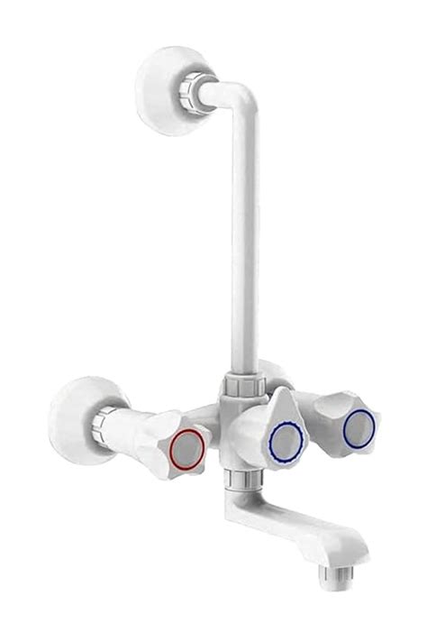 WATERTEC Pvc Polished Wall Mixer Water Tap ( White ) : Amazon.in: Home ...