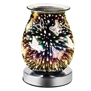 MILISTEN Electric Wax Melter 3D Glass Butterflies Fireworks Candle ...