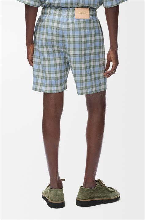 Short en laine mélangée Bleu - LOEWE