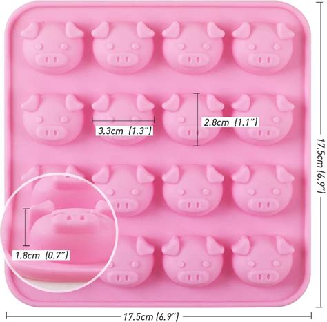 Newk Piggy Chocolate Silicone Mold, 4 Packs 16- India | Ubuy