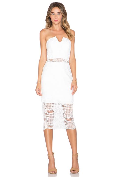 JARLO Charlotte Midi Dress in Ivory | REVOLVE