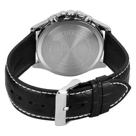 Casio A834 ENTICER MEN MTP-1374L-1AVDF Black Leather Watch – Sai ...