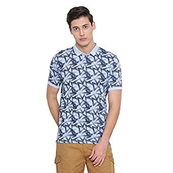 Buy Crimsoune Club Printed Blue Men's T-Shirt - L at Amazon.in