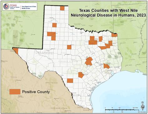 2023 Texas West Nile Virus Maps | Texas DSHS