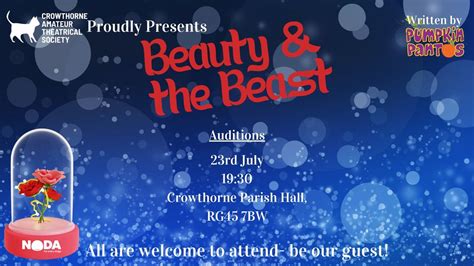 Beauty & The Beast Auditions, Crowthorne Parish Hall, Yateley, 23 July ...