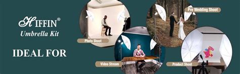 HIFFIN E27 Studio Single Holder Umbrella Lighting Kit for Photography ...