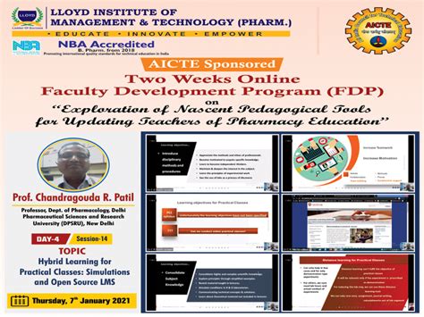 AICTE Sponsored Two Weeks Online Faculty Development Program (FDP ...
