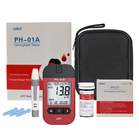 Hnxxyisite Hemoglobin Meter Anemia Monitor Kit Home Hemoglobin Test Kit ...