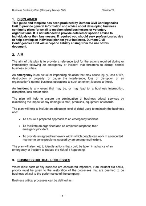 Business Continuity Management Plan Examples 的图像结果