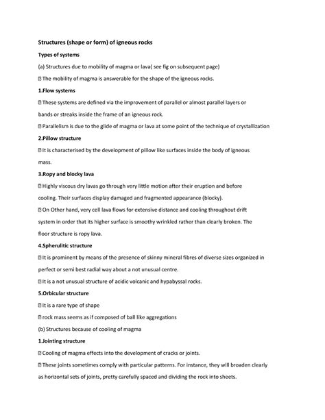 Engineering Geology Module 4 PART 3 - Structures (shape or form) of ...