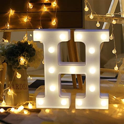 Buy Party Propz Marquee Light Alphabet H - 1pcs H Letter Light/Marquee ...