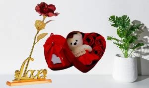 Mitansh creation Artificial Flower, Showpiece, Soft Toy Gift Set Price ...