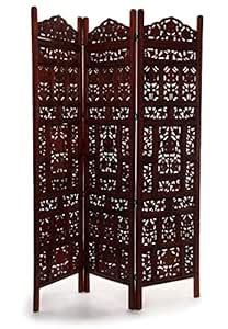 Shilpi Handicrafts Wooden Partition Mango Wood & MDF Panels (3 ...