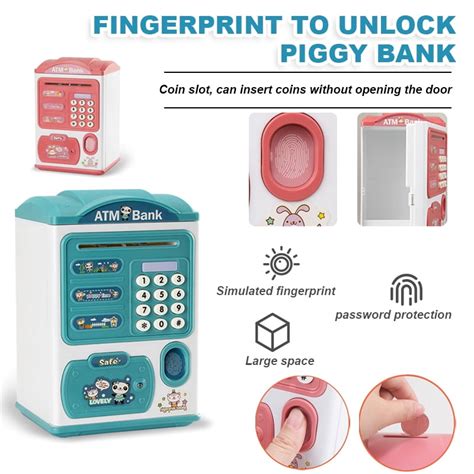 Buy CNKOO Electronic Piggy Bank for Kids Cash Coin Cartoon ATM Money ...