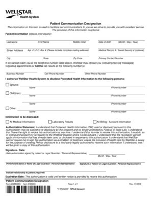 Patient Communication Designation Form - Fill Out, Sign & Share Online ...