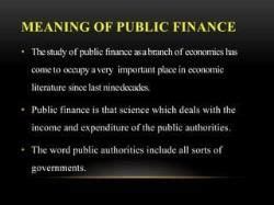Revision Notes: Meaning and Scope of Public Finance - Economics Class ...